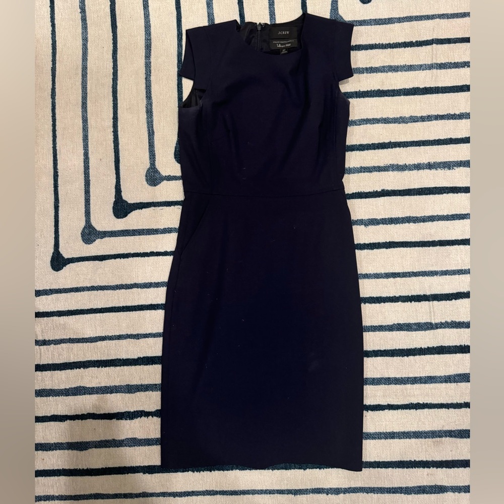 Navy JCrew Work Dress